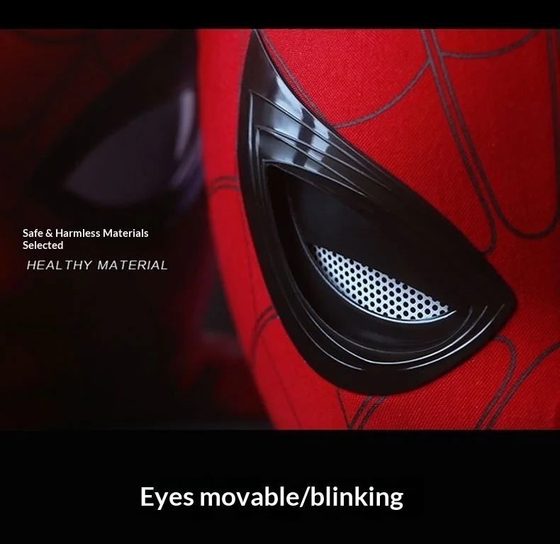 Máscara de Spider-Man en uso