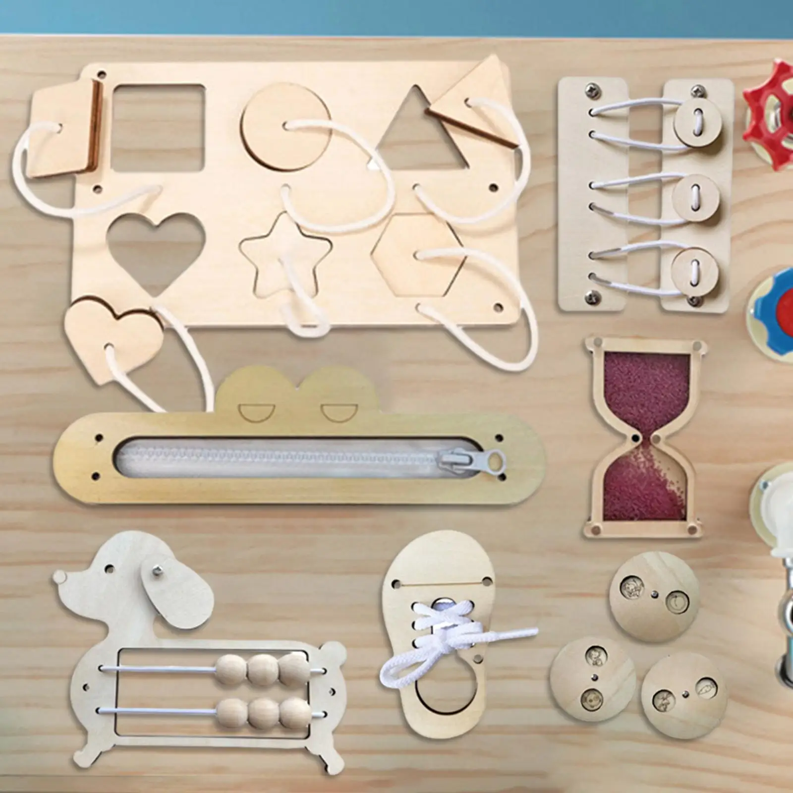 Tablero Montessori sensorial de emparejamiento para niños preescolares - imagen 2