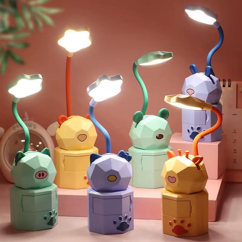 Lámpara LED escritorio infantil – Forma animal regulable y plegable - imagen 4