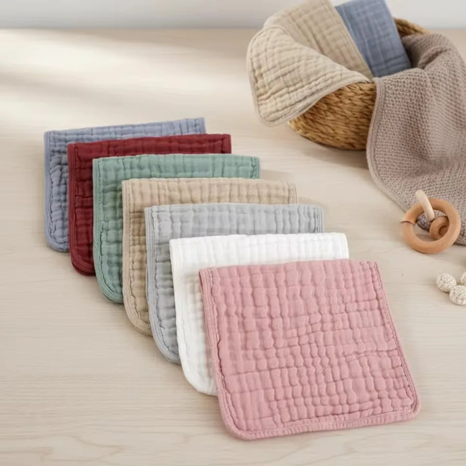 Paños muselina algodón multicolor grandes, transpirables para bebé - imagen 5