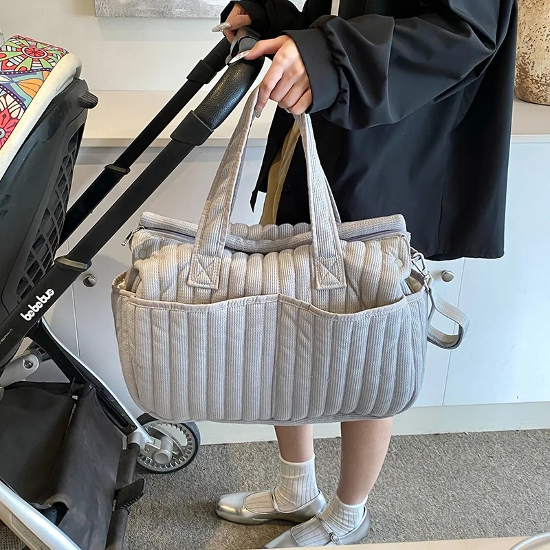 Bolsa de pañales impermeable multifuncional elegante para bebé