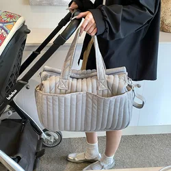 Bolsa de pañales impermeable multifuncional elegante para bebé