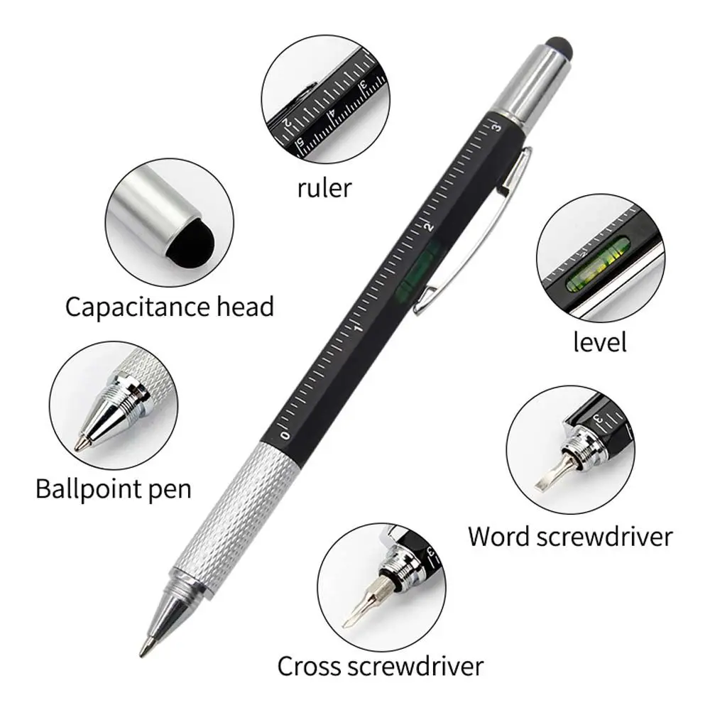 Lápiz capacitivo universal con nivel y recambio, bolígrafo táctil - imagen 4
