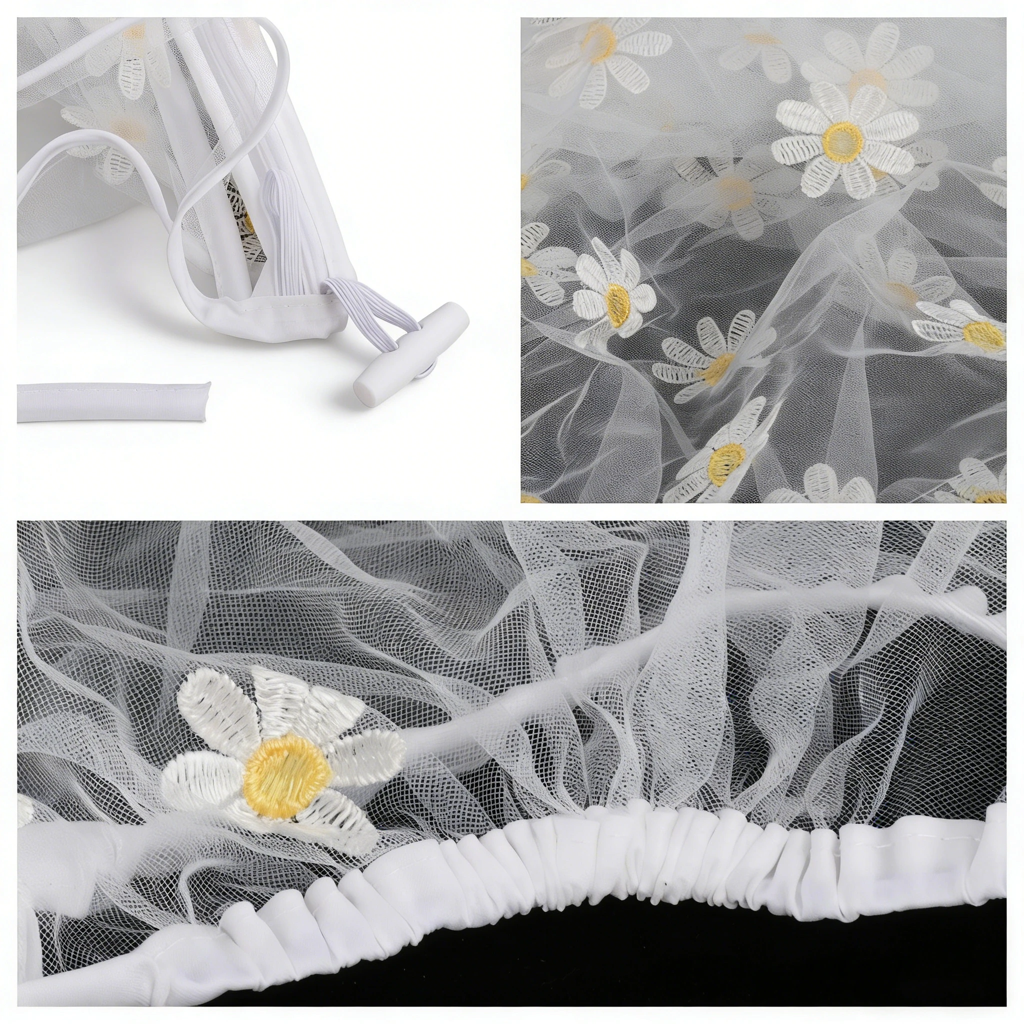 Mosquitera universal con cremallera para carrito, malla antiinsectos - imagen 5
