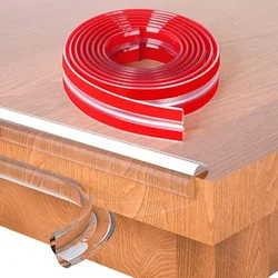 Protector de bordes mesa para bebés PVC transparente autoadhesivo