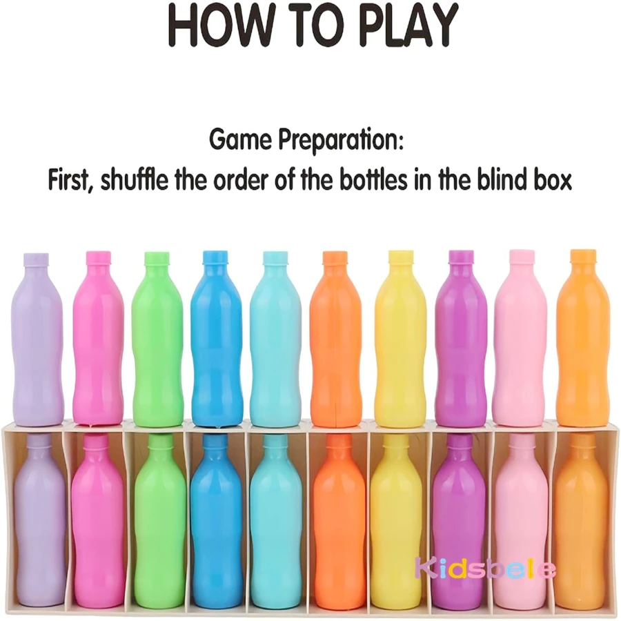 Juego de memoria con botellas, educativo para concentración - imagen 5