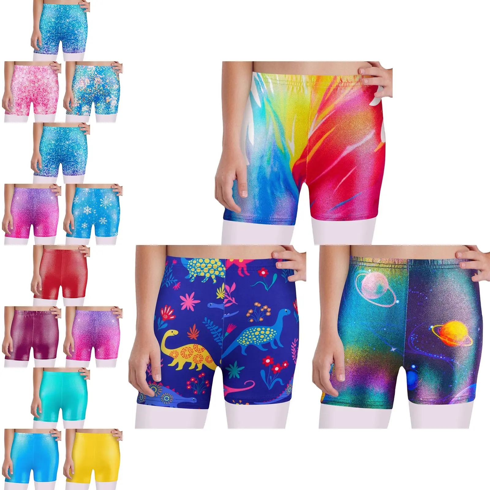 Pantalones cortos ballet niña cintura elástica estampado metálico - imagen 3