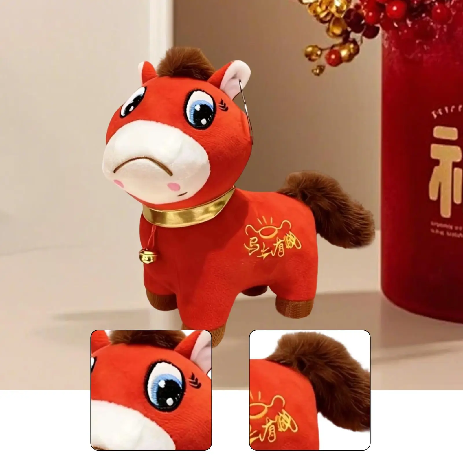 Muñeco de peluche caballo para habitación y fotos de primavera - imagen 2