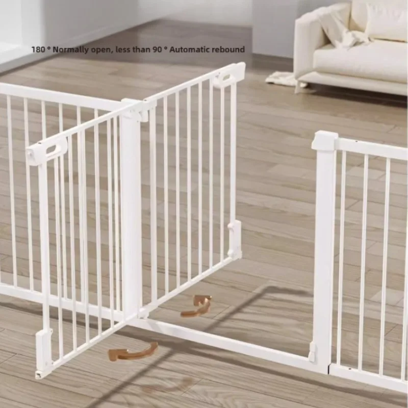 Puerta de seguridad para bebés, montaje a presión sin taladro - imagen 2