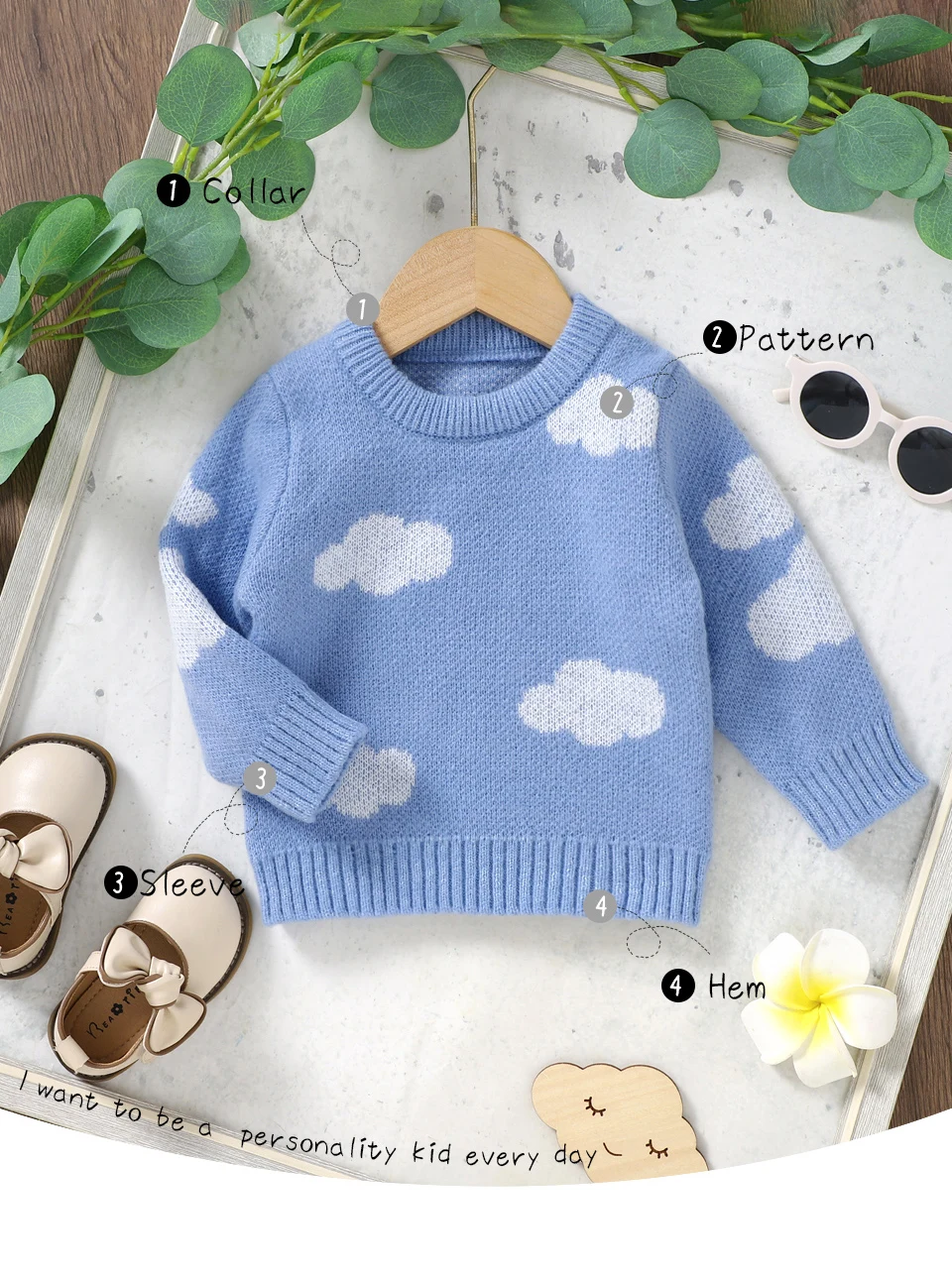 Conjunto azul combinado