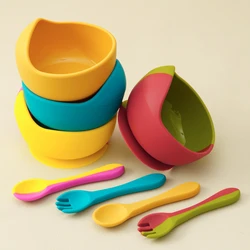 Cuencos de silicona para niños con ventosa - Vajilla infantil sin BPA