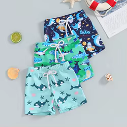 Tregren bañador niño estampado tiburón – cintura elástica