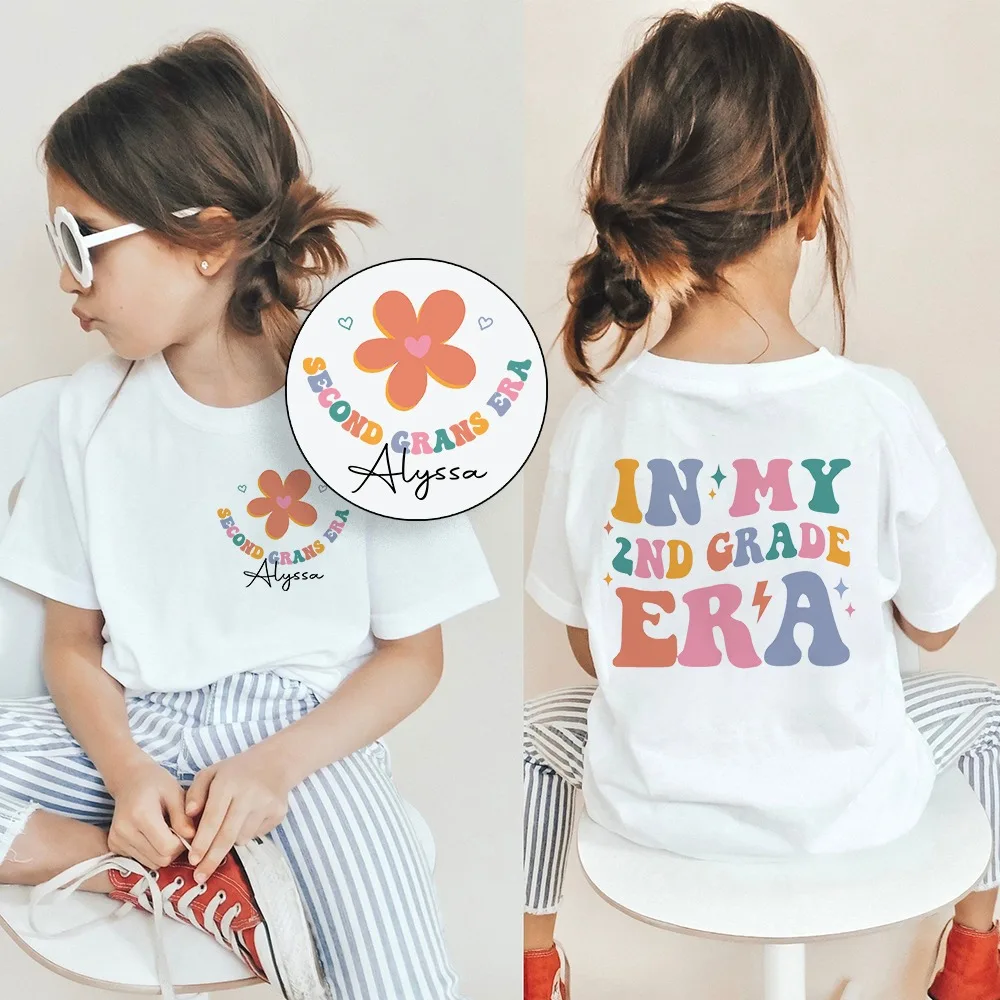 Camiseta personalizada para el primer día de escuela infantil - imagen 2