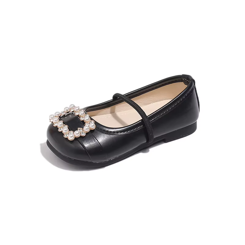 Zapatos de piel para niña antideslizantes estilo princesa - imagen 3