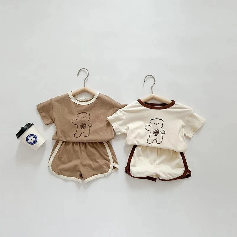 Conjunto verano oso para niño – Camiseta y pantalón MILANCEL - imagen 2