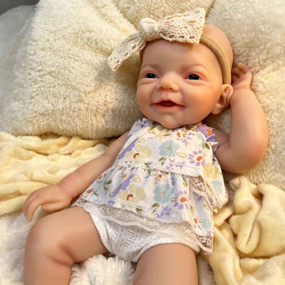 Muñeca bebé Reborn de silicona realista con cuerpo lavable - imagen 3