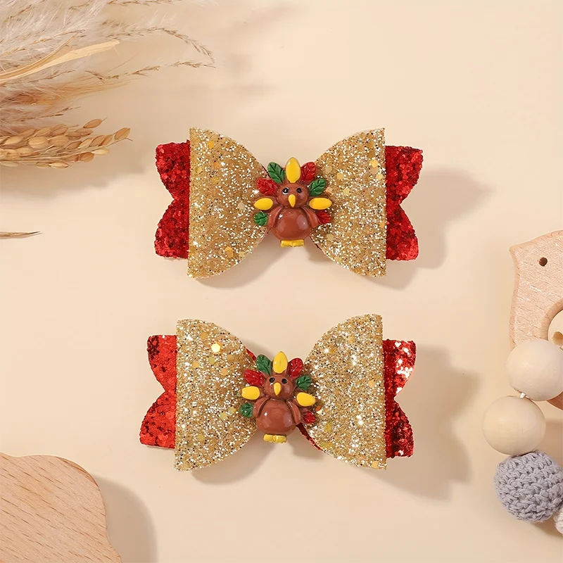 Horquillas con lazo para cabello de niña - Accesorios fiesta