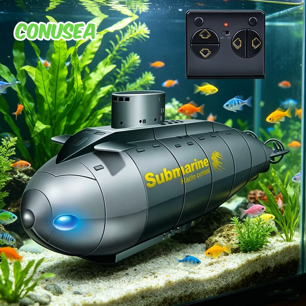 Submarino teledirigido recargable de simulación acuática para niños - imagen 3