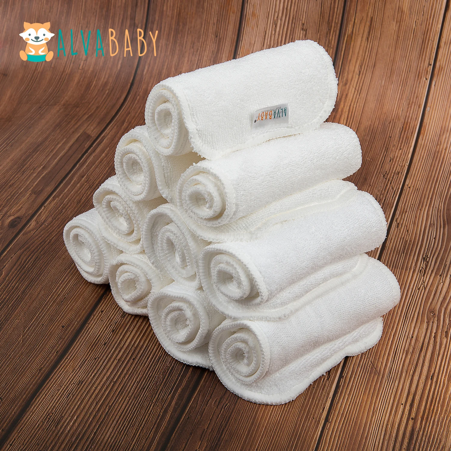 Insertos absorbentes de microfibra ALVABABY para pañal lavable - imagen 4