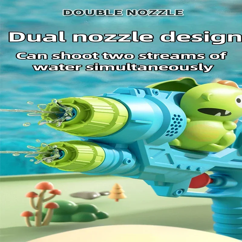Pistola de agua unicornio de doble boquilla para piscina infantil - imagen 4