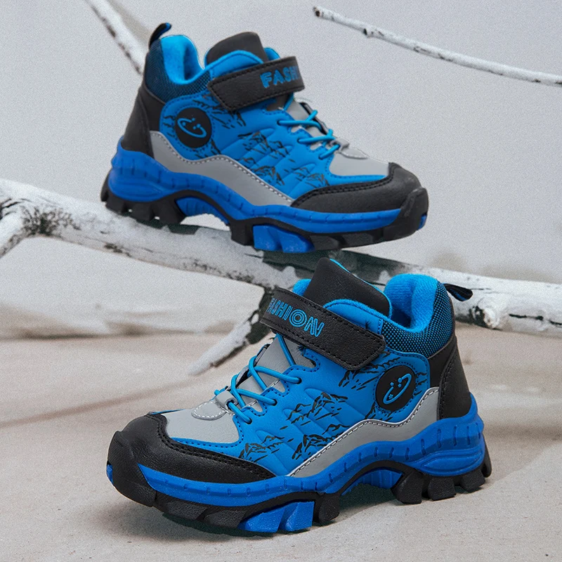 Zapatos de senderismo para niños y niñas: antideslizantes, cuero - imagen 4