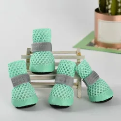 Zapatos para perros de malla transpirable antideslizantes