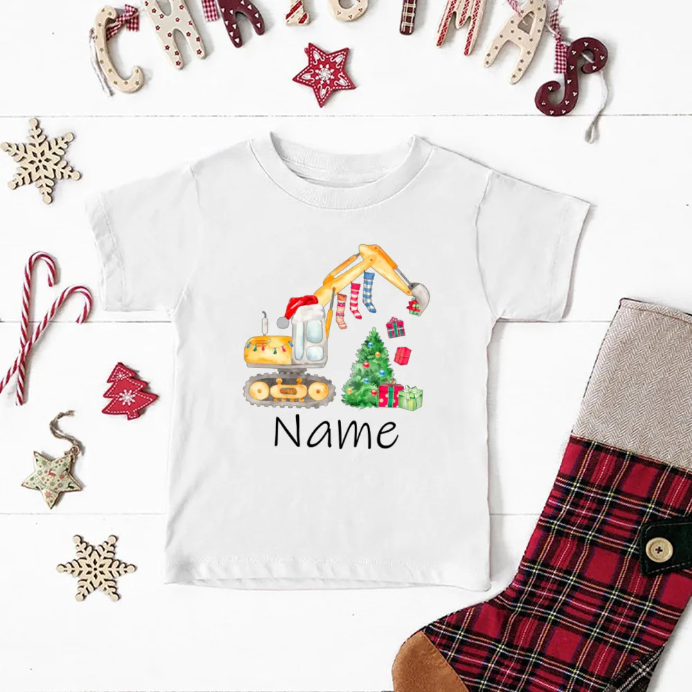 Camiseta de Navidad personalizada con nombre para niño y niña - imagen 5