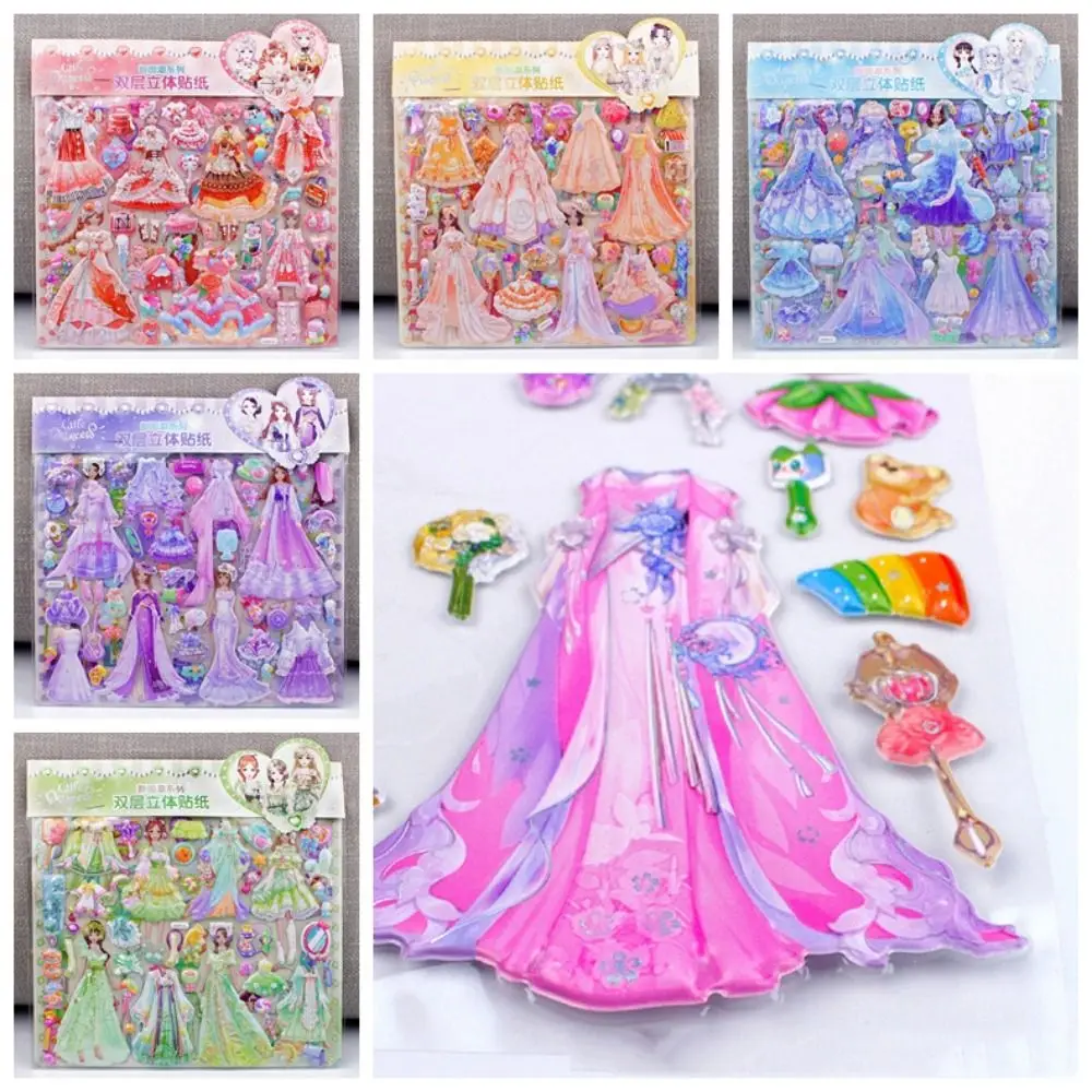 Pegatinas 3D para disfraz de princesa con encaje abullonado - imagen 3