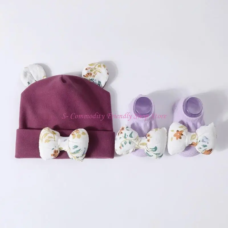 Conjunto calcetines y gorros de algodón para niños protección solar - imagen 4