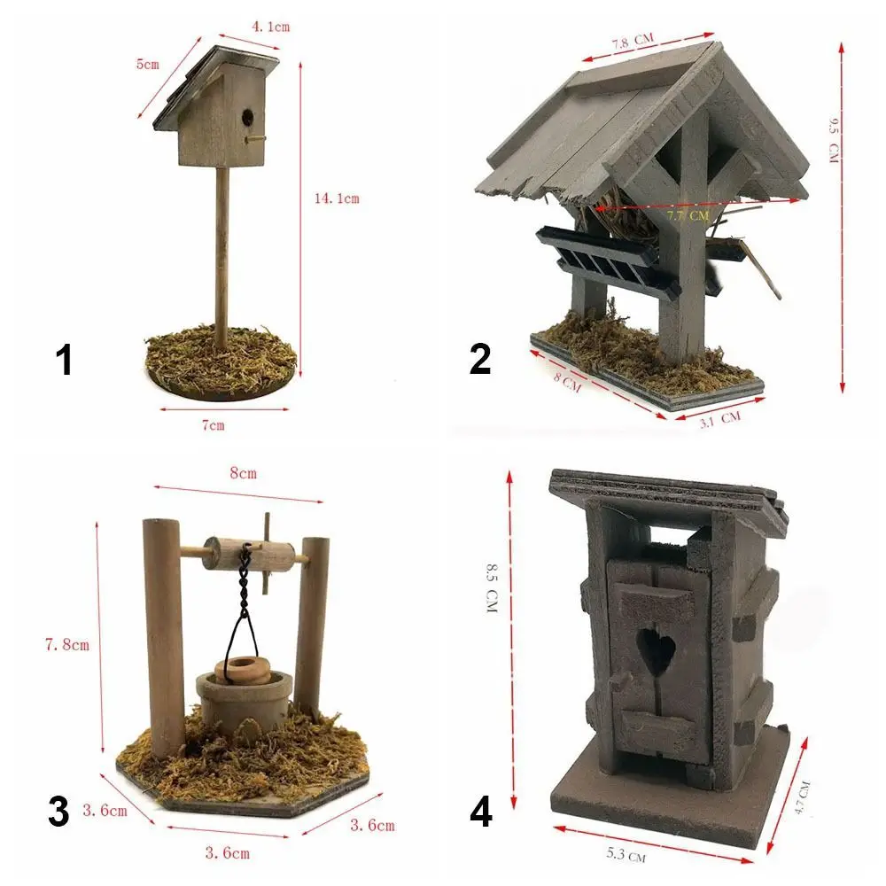 Figura pesebre miniatura en madera para casa de muñecas - imagen 3