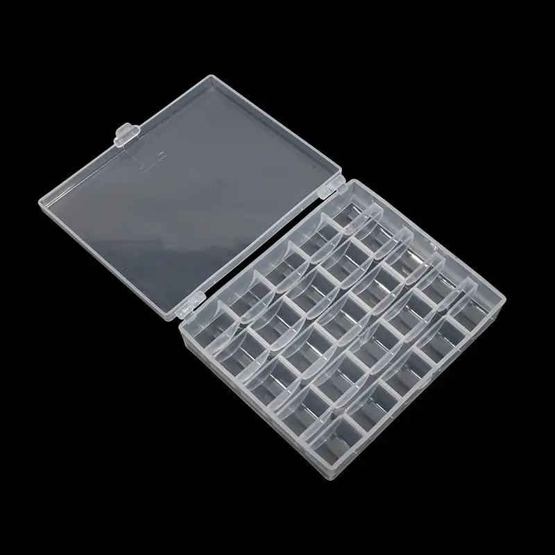 Caja transparente para bobinas de costura con compartimentos - imagen 2