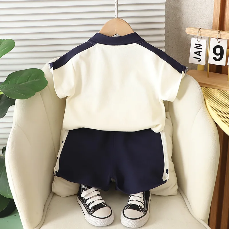 Conjunto de verano para bebé de algodón: camisa y pantalón corto - imagen 4