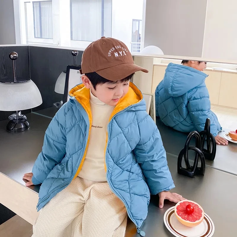 Chaqueta de algodón con capucha para niño – Ideal otoño invierno - imagen 4