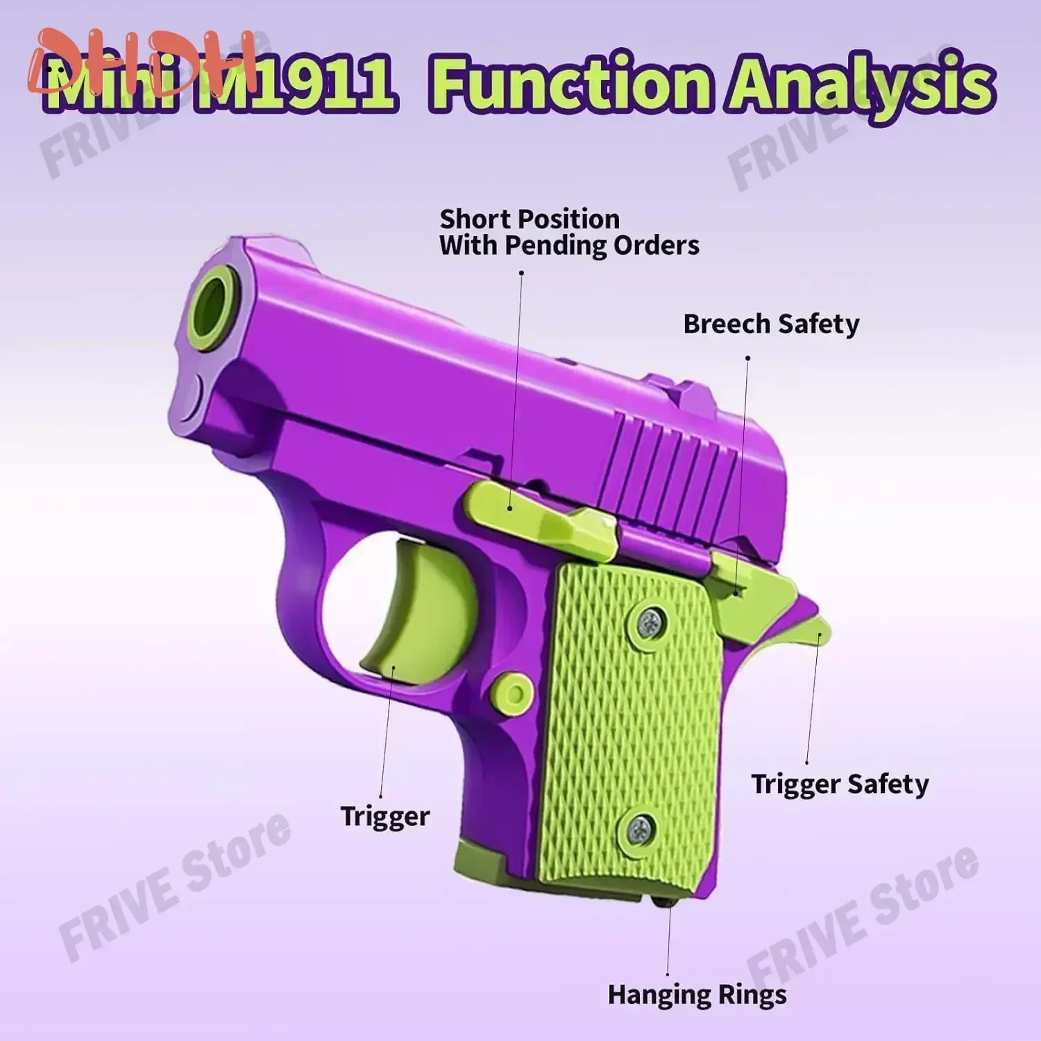 Katana extensible mini para juegos de rol con pistola simulación - imagen 3
