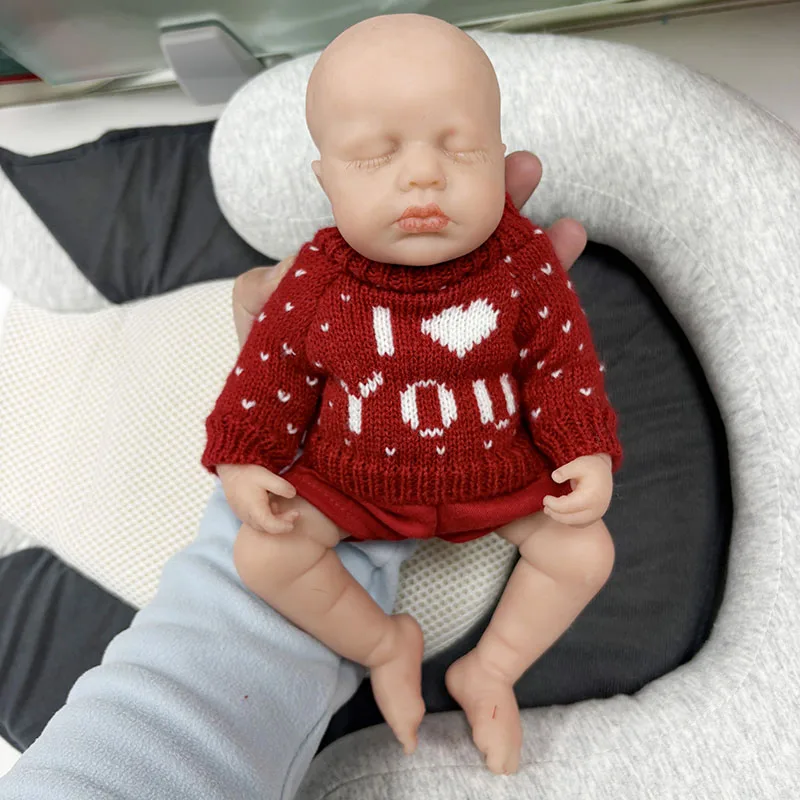 Muñeca Reborn Loulou de silicona platino aspecto realista 3D - imagen 3