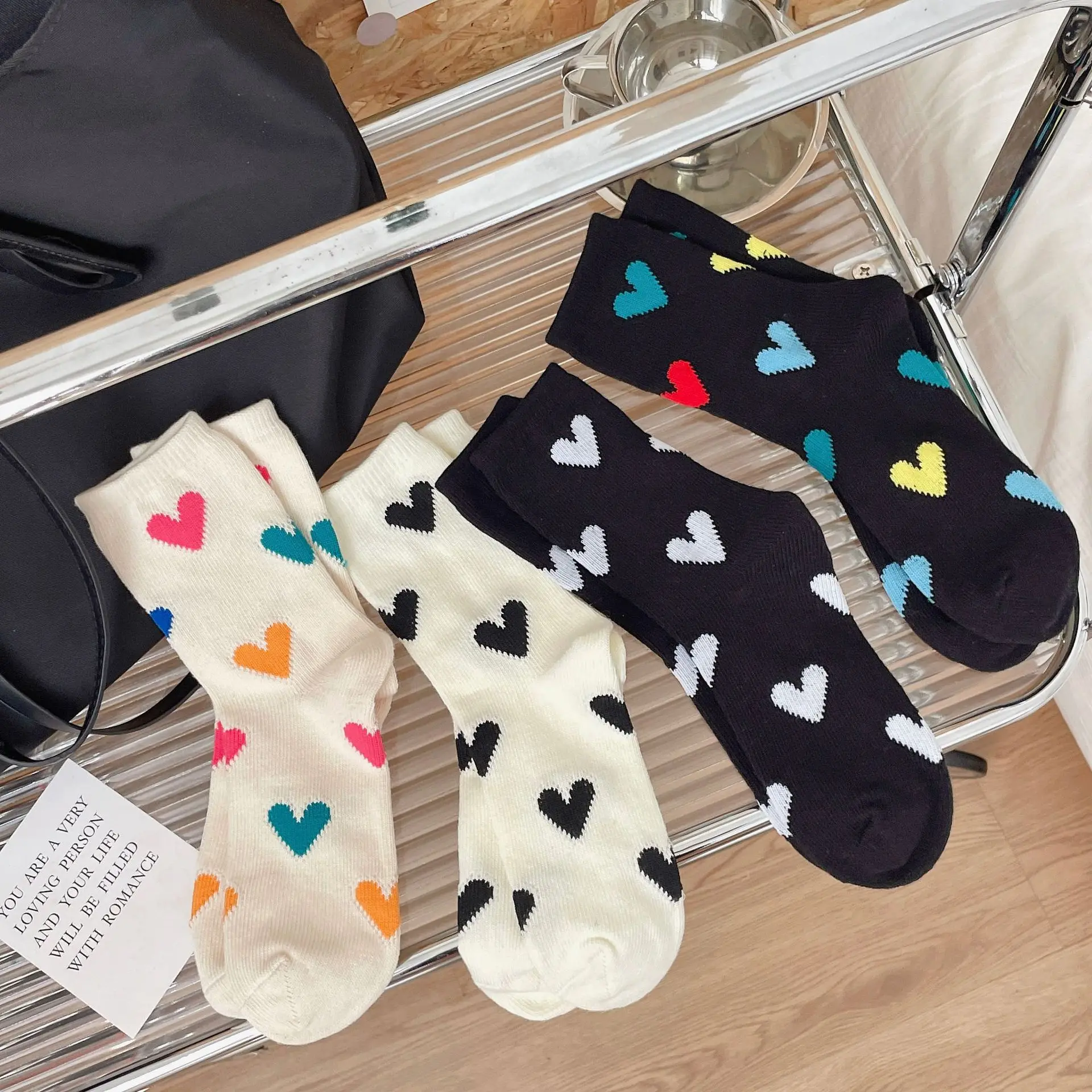 Calcetines térmicos para niña con corazones tiernos - imagen 3