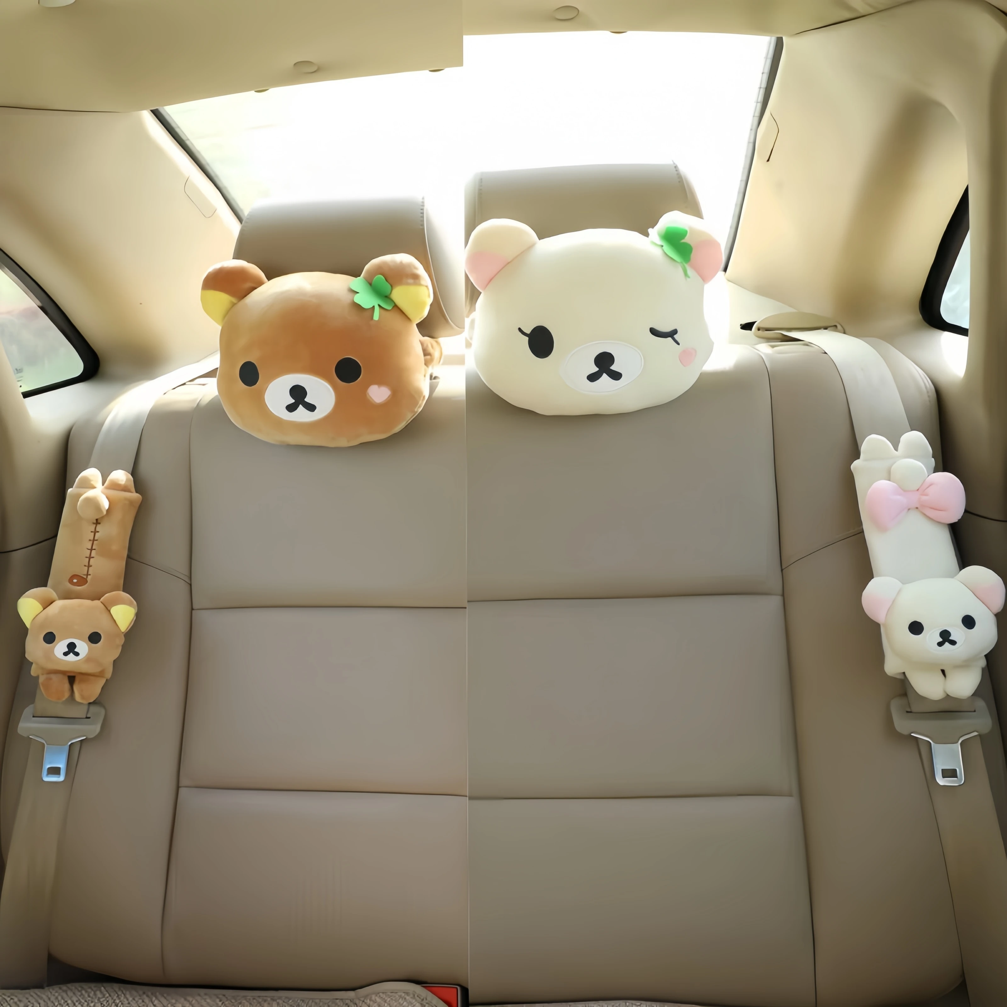 Protector del cinturón de seguridad coche Rilakkuma suave