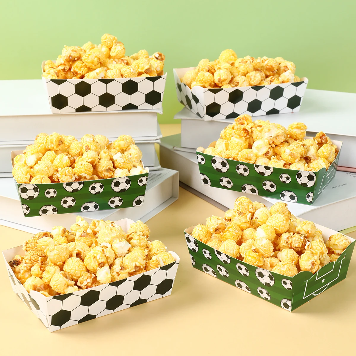 Bandejas de palomitas de papel para fiesta temática deportiva - imagen 4