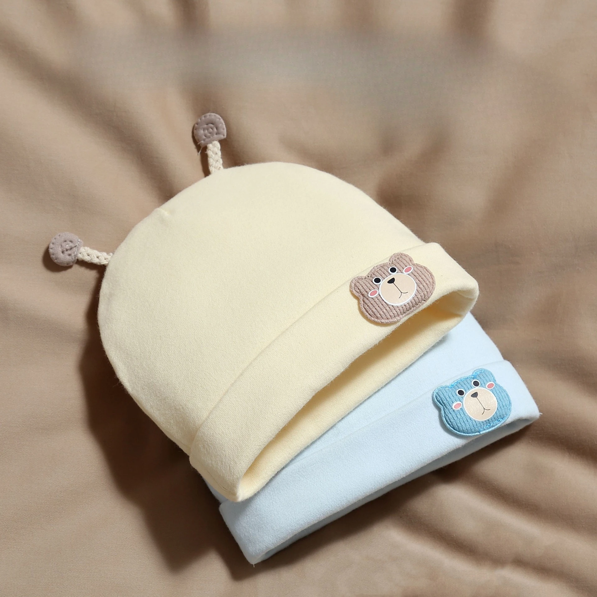 Gorro de algodón puro para bebé recién nacido - imagen 3
