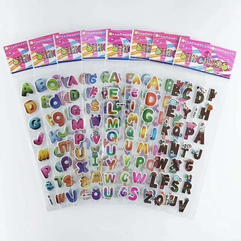 Pegatinas 3D de letras y números para álbum de recortes - imagen 3