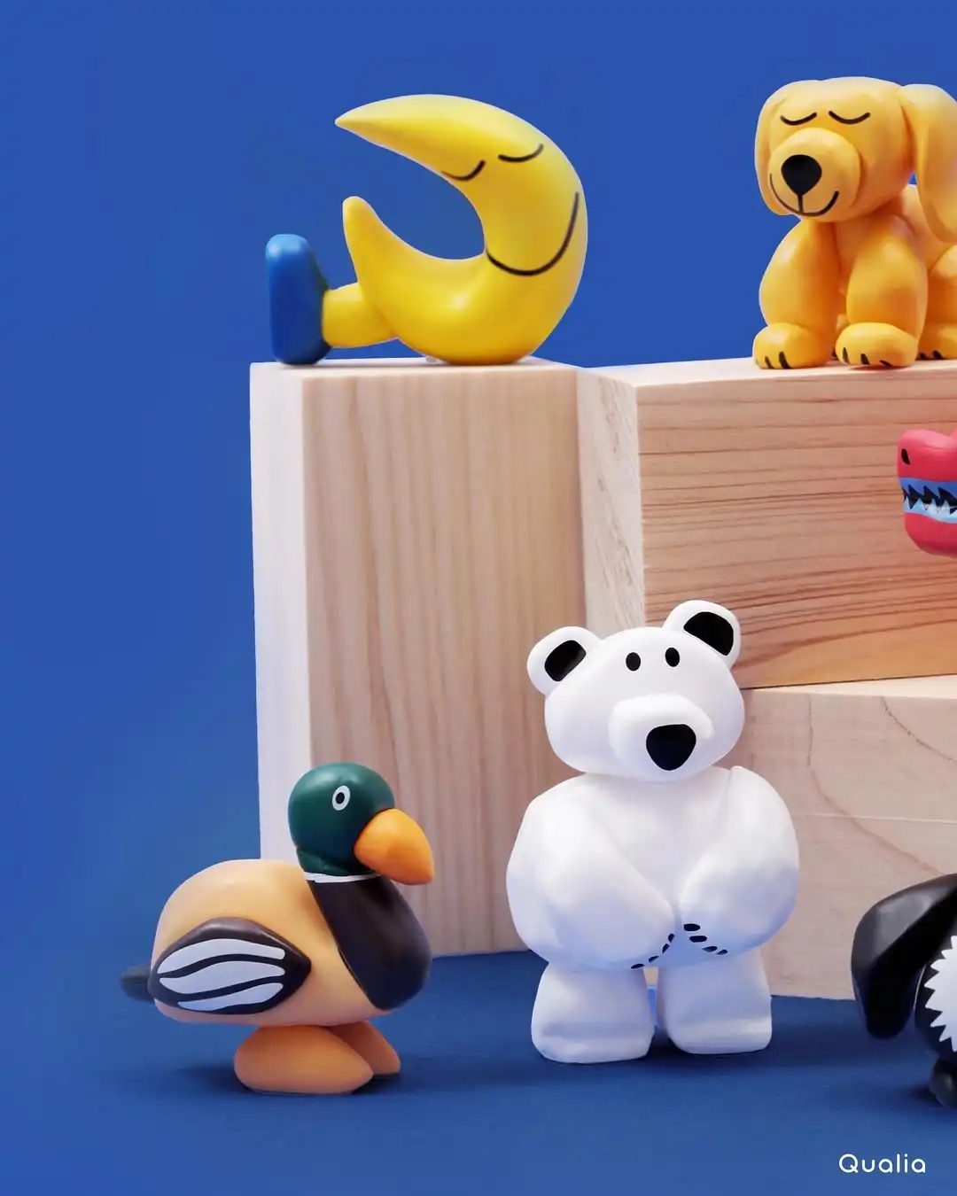 Qualia figuras de animales para jugar: oso polar, dinosaurio y pato - imagen 3