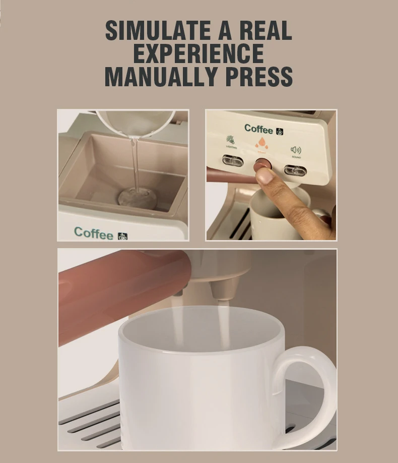 Juego de simulación de cocina en miniatura, estilo cafetería