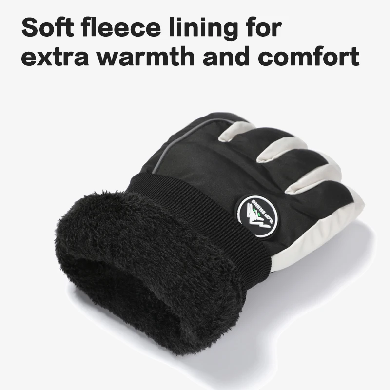 Guantes de esquí térmicos impermeables con pantalla táctil invierno - imagen 4