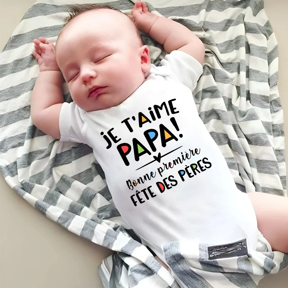 Body bebé manga corta 'Te amo papá' recién nacido verano