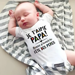 Body bebé manga corta 'Te amo papá' recién nacido verano