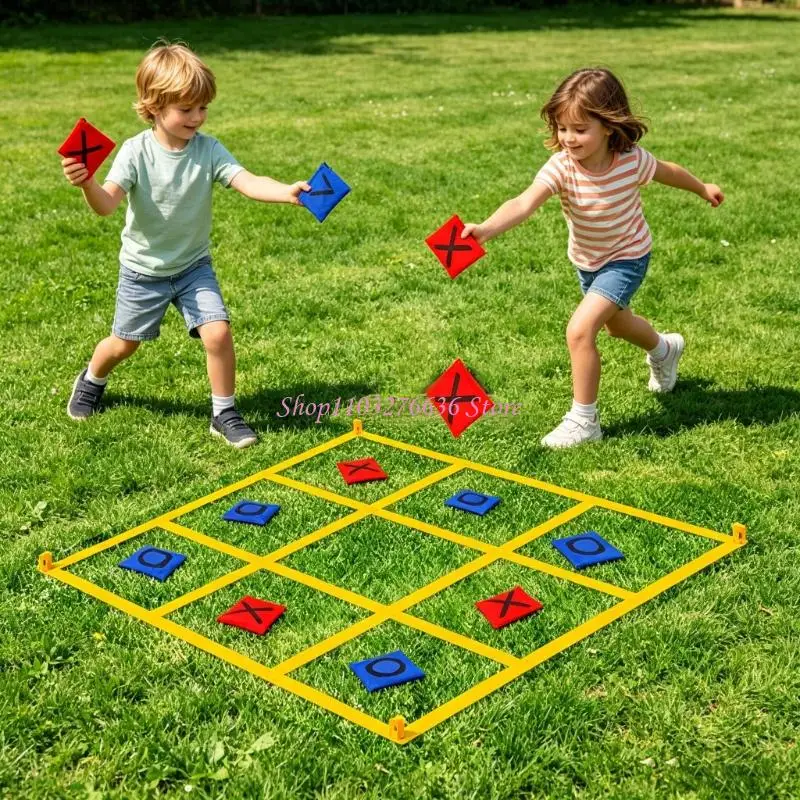 Juego de lanzamiento con correas de nailon en exteriores
