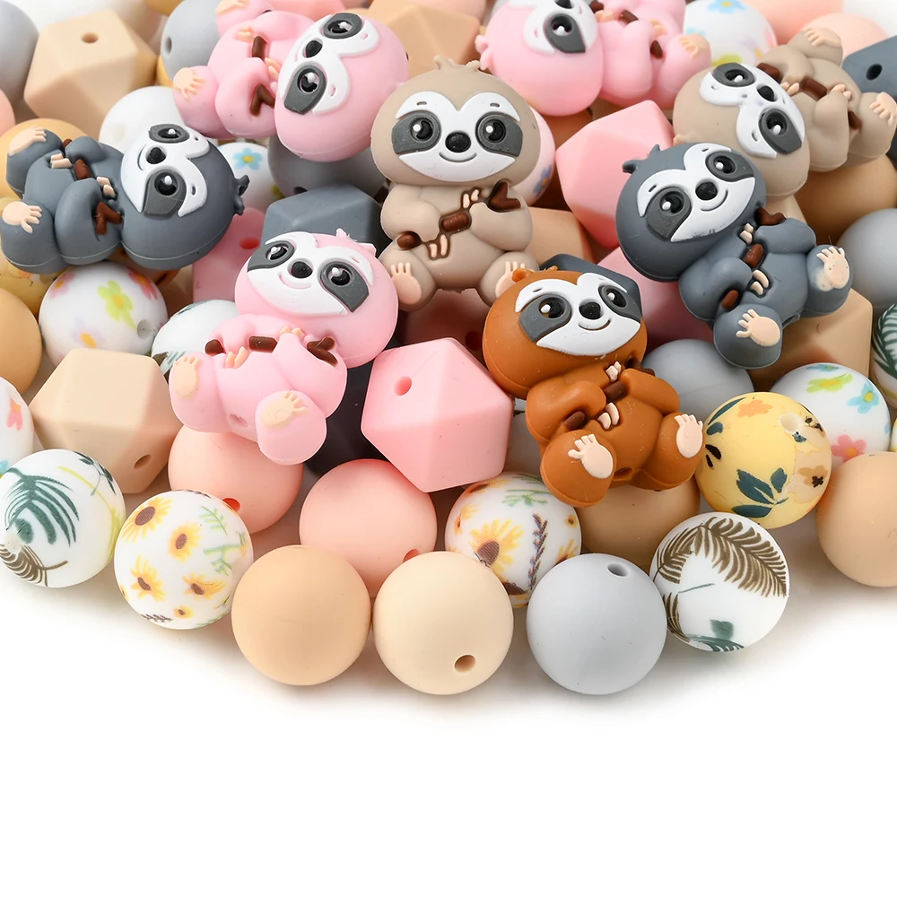 Juego completo de 27 cuentas de silicona para chupetes DIY
