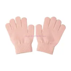 Guantes infantiles de punto elástico térmicos, abrigo en frío