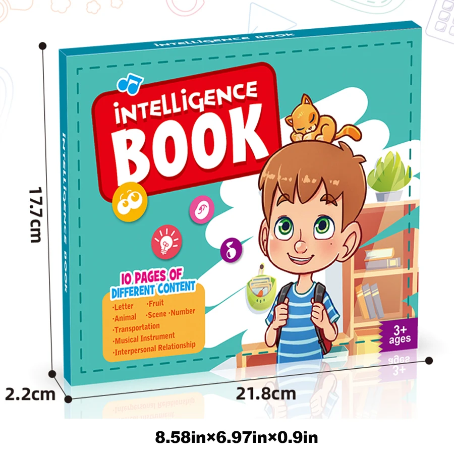 Detalle de páginas interiores del libro educativo con sonido