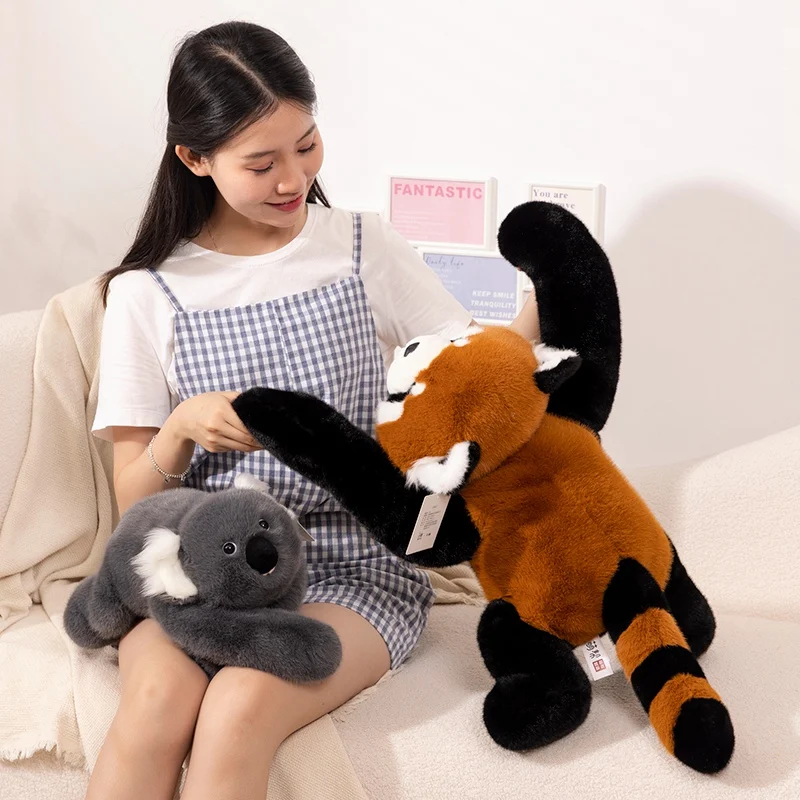 Peluche de brazos largos animales: panda, dinosaurio, mapache